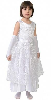 Нарядное платье Принцесса белое