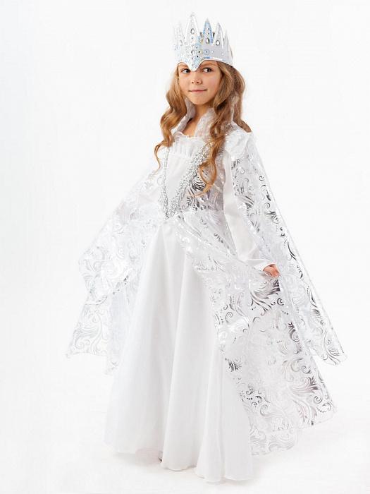 Костюм Снежная королева(платье, корона) размер 110-56