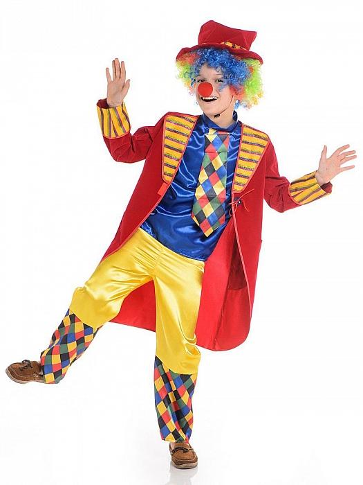 Карнавальный костюм клоун Франт красный