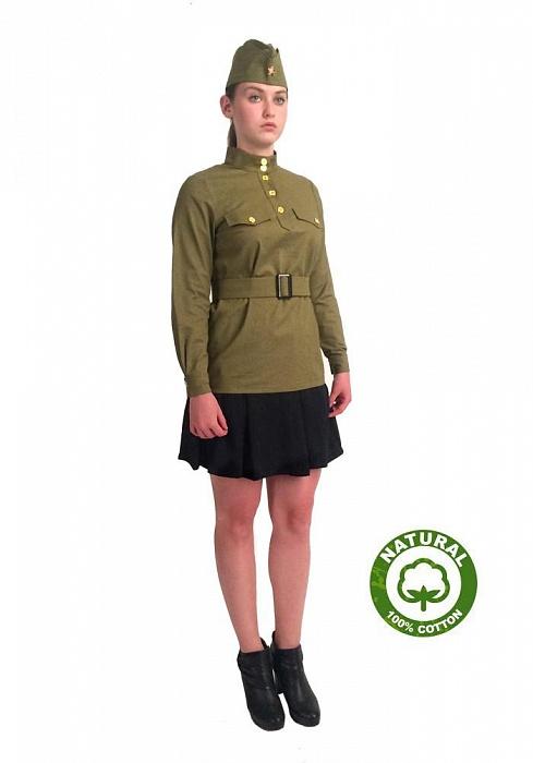 Военный костюм гимнастерка взрослая женская 100% хлопок