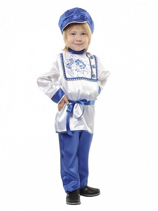 Русский народный костюм гжель для мальчика