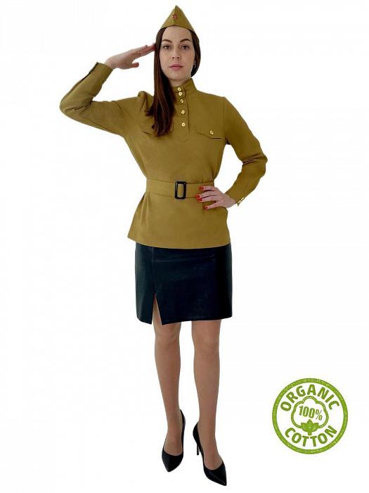 Военный костюм гимнастерка взрослая женская-2 100% хлопок