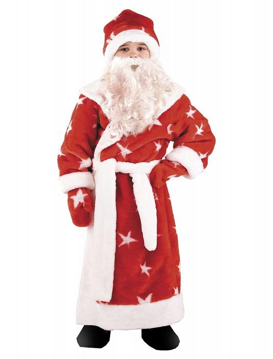 Карнавальный костюм Дед Мороз Узорчатый, рост 116 см фото