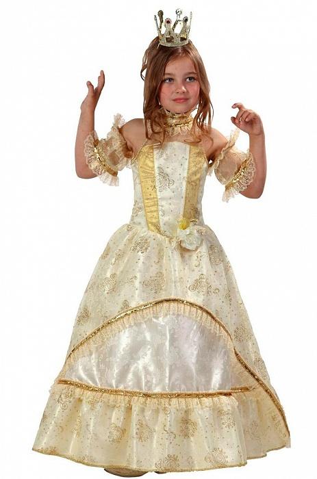 Карнавальный костюм Золушка принцесса золотая