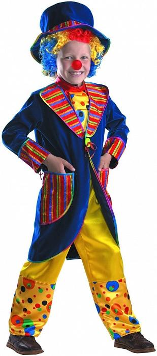 Карнавальный костюм клоун Франт синий
