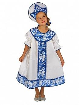 Русский народный костюм гжель для девочки