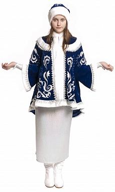 Костюм Снегурочки с платьем голография и вышитым пиджаком