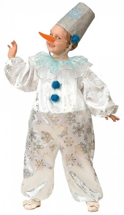 Карнавальный костюм Снеговичок снежок