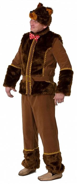 Карнавальный костюм медведь взрослый бархат