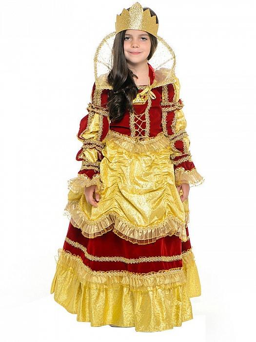 Карнавальный костюм королева золотая