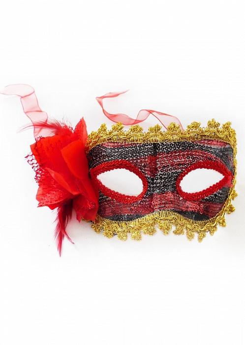 Карнавальная маска красная