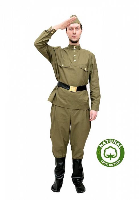 Военный костюм гимнастерка с брюками 100% хлопок