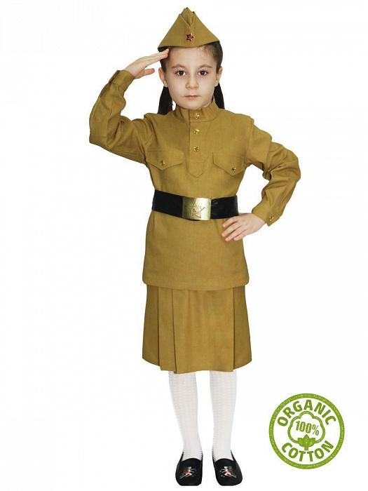 Военный костюм гимнастерка с юбкой-2 100% хлопок